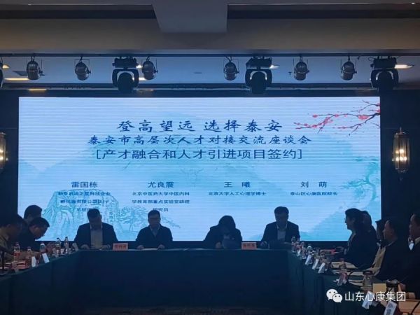 泰安市高层次人才对接交流座谈会：共筑明日辉煌，京泰人才合作迎新机遇！
